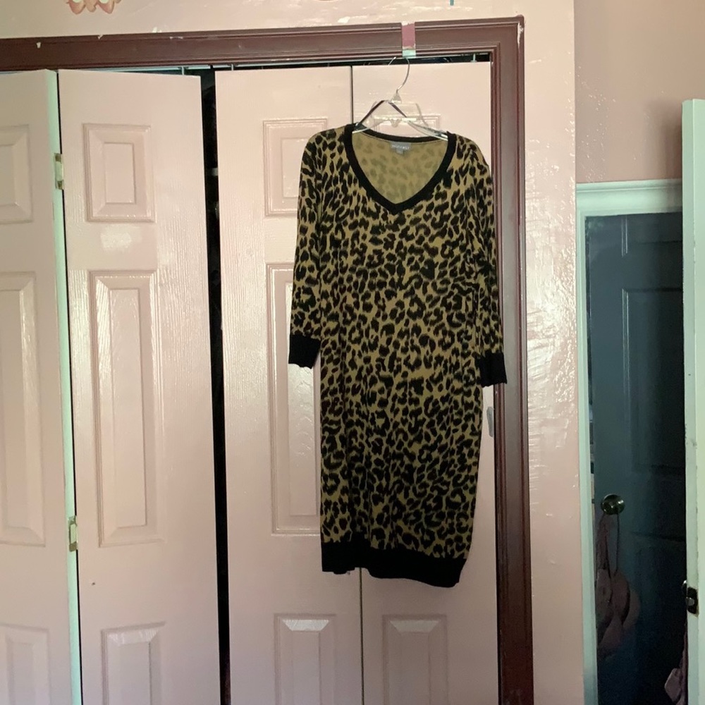 Cheetah print dress